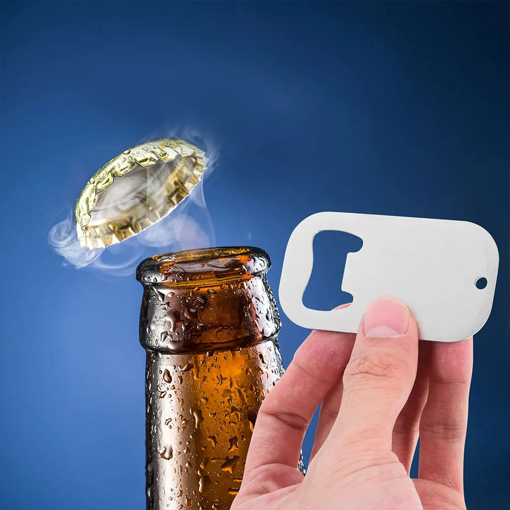 

18Pcs Stainless Steel Beer Bottle Openers Manual Metal Bottle Opener Compact Durable Beverage Lid Remover Metal Beer Opener