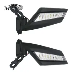 2pcs UTV Rearview Mirror with LED Turn Signal Light for Bombardier Can-Am Maverick X3 Turbo(R) 2017-2020