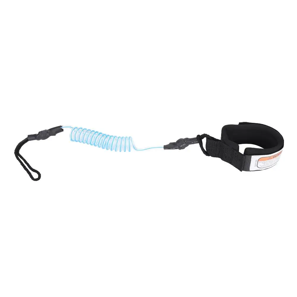 Surfing Ankle Leash Coiled Elastic Leg Rope for Stand Up Paddle Board - Surfboard Raft Traction