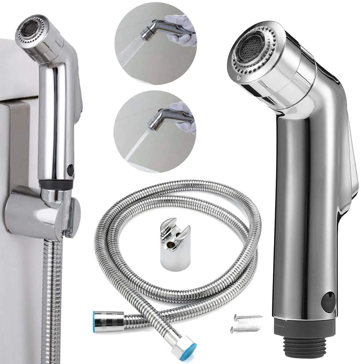 

Two Mode Handheld Bidet Sprayer Baby Cloth Diaper Sprayer Hand Held Bidet Set