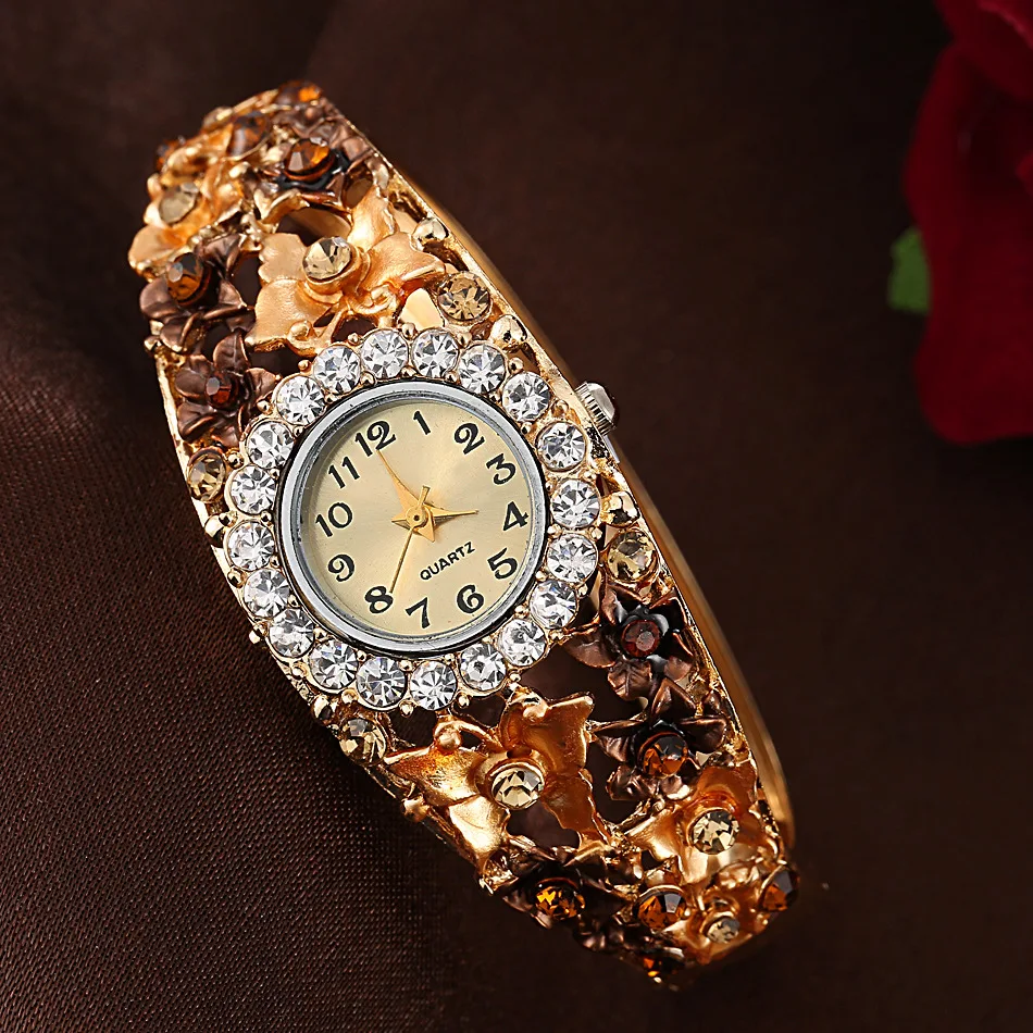 Relojes de lujo de marca superior para mujer, pulsera de diamantes elegante Vestidos de mujer, relojes de pulsera a la moda, reloj de diamantes de