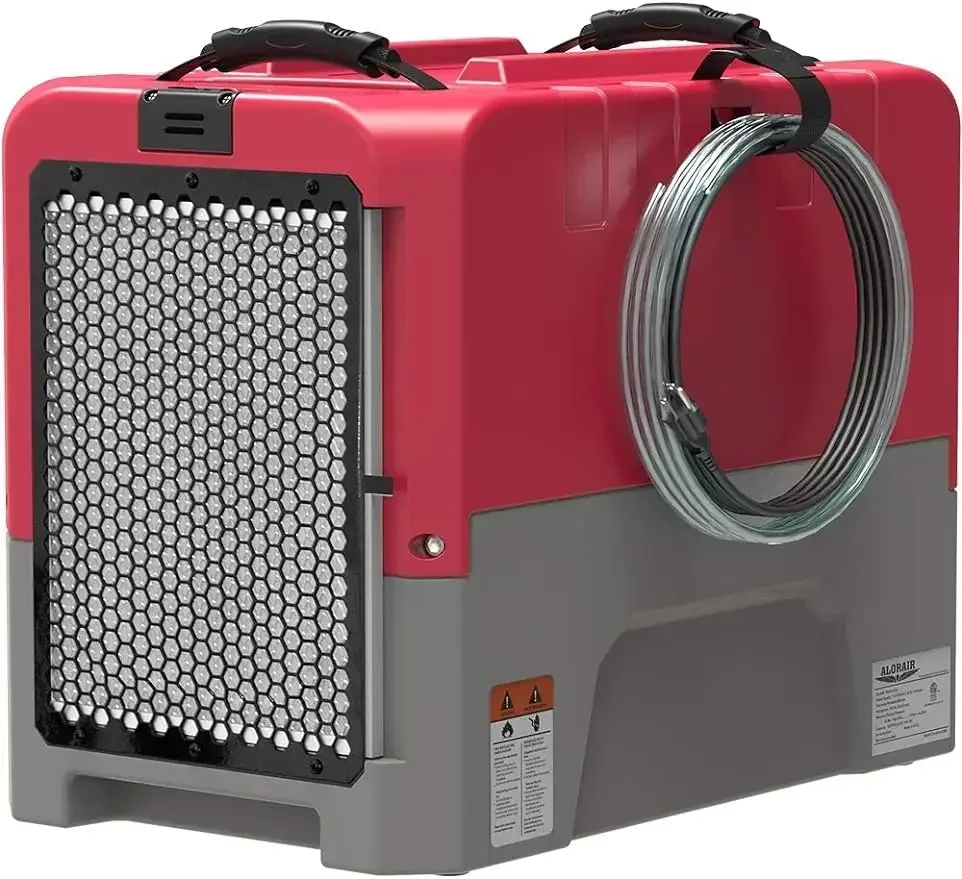 ALORAIR Commercial Dehumidifier with Pump Drain Hose, 180 Pint Large Capacity Crawl Space  red