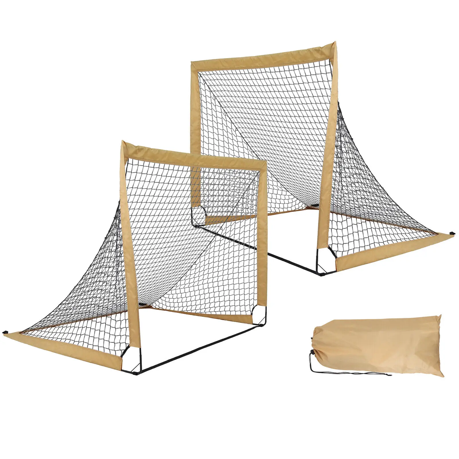 

1 Hot Portable Football Gate for Kids Playing Moveable Football Gate Set for Garden Dacron Material Football Net for Sports 2025