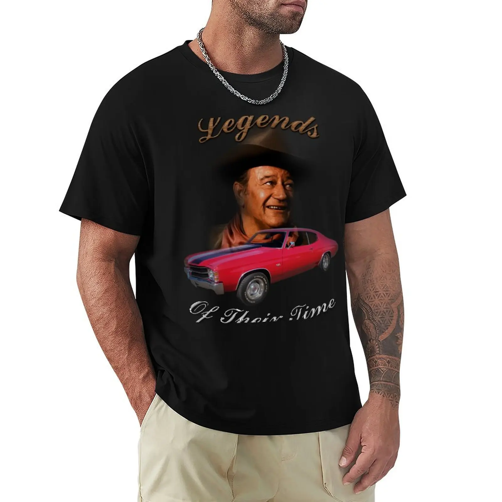 

John Wayne T-Shirt baggy shirts tees sports fans fitted t shirts for men