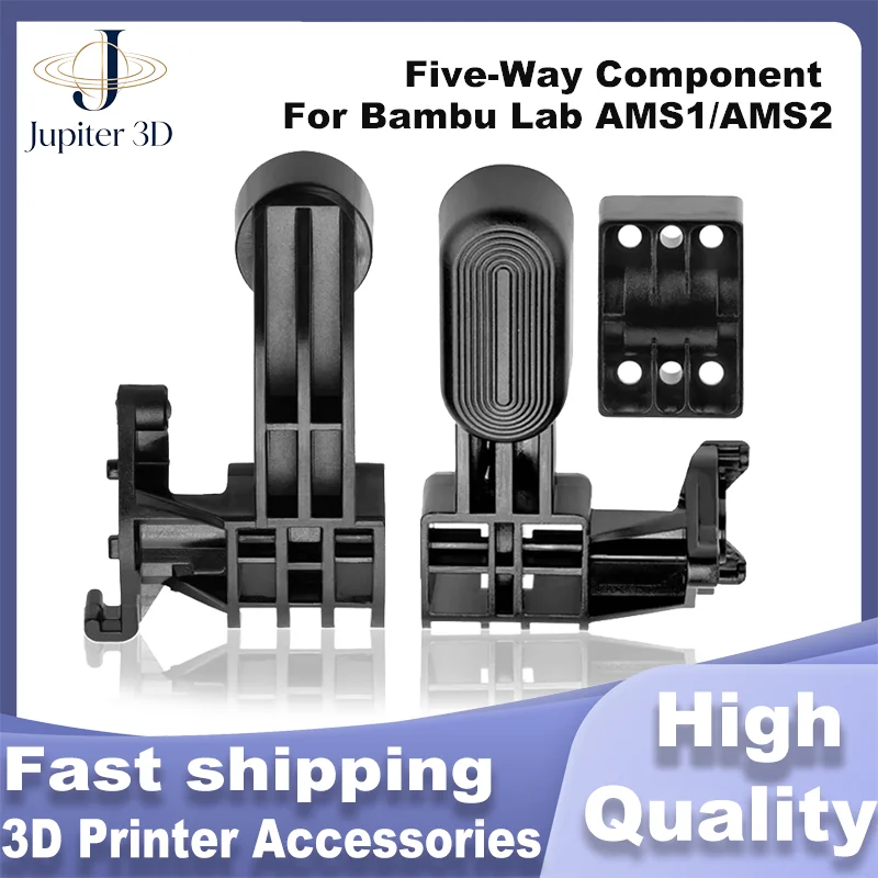 For Bambu Lab AMS 1 AMS 2 Five-Way Component Internal Hub Unit Wear Resistant Spring Push Rol For Bambulab AMS 3D Printer Parts