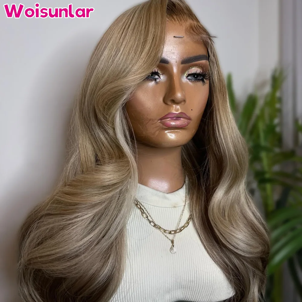 Highliaght 613 En Blond Bruin Lace Frontale Body Wave 13X4 13X6 Lace Frontale Human Hair Pruik Transparant Lace Voor Vrouwen Haar Pruik