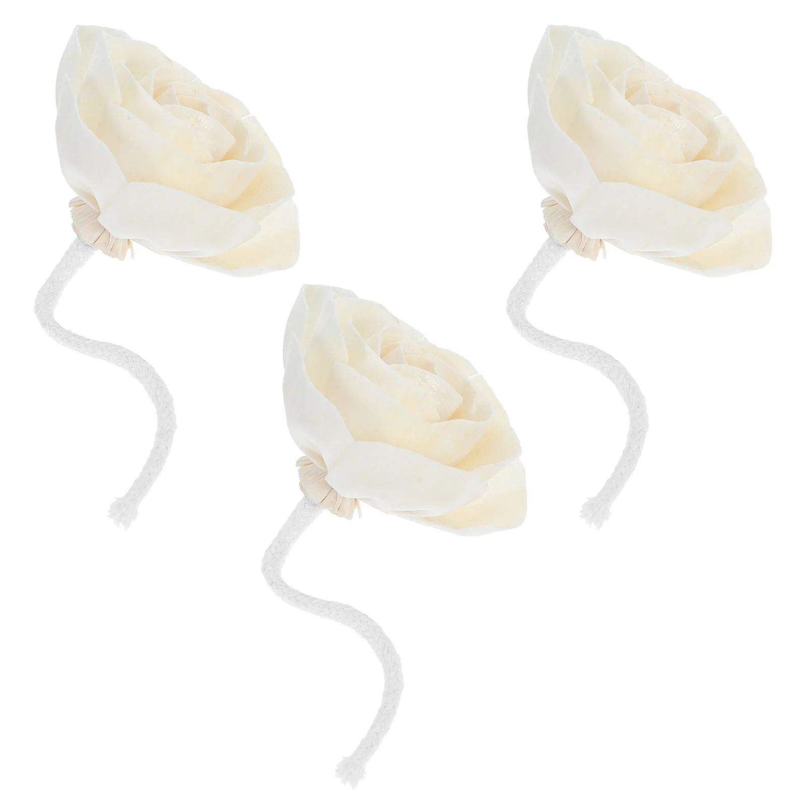 

3Pcs Essential Oil Diffuser Flower Artificial Flower Aroma Diffuser Natural Appearance for Indoor Home Office Car Fresh Scent