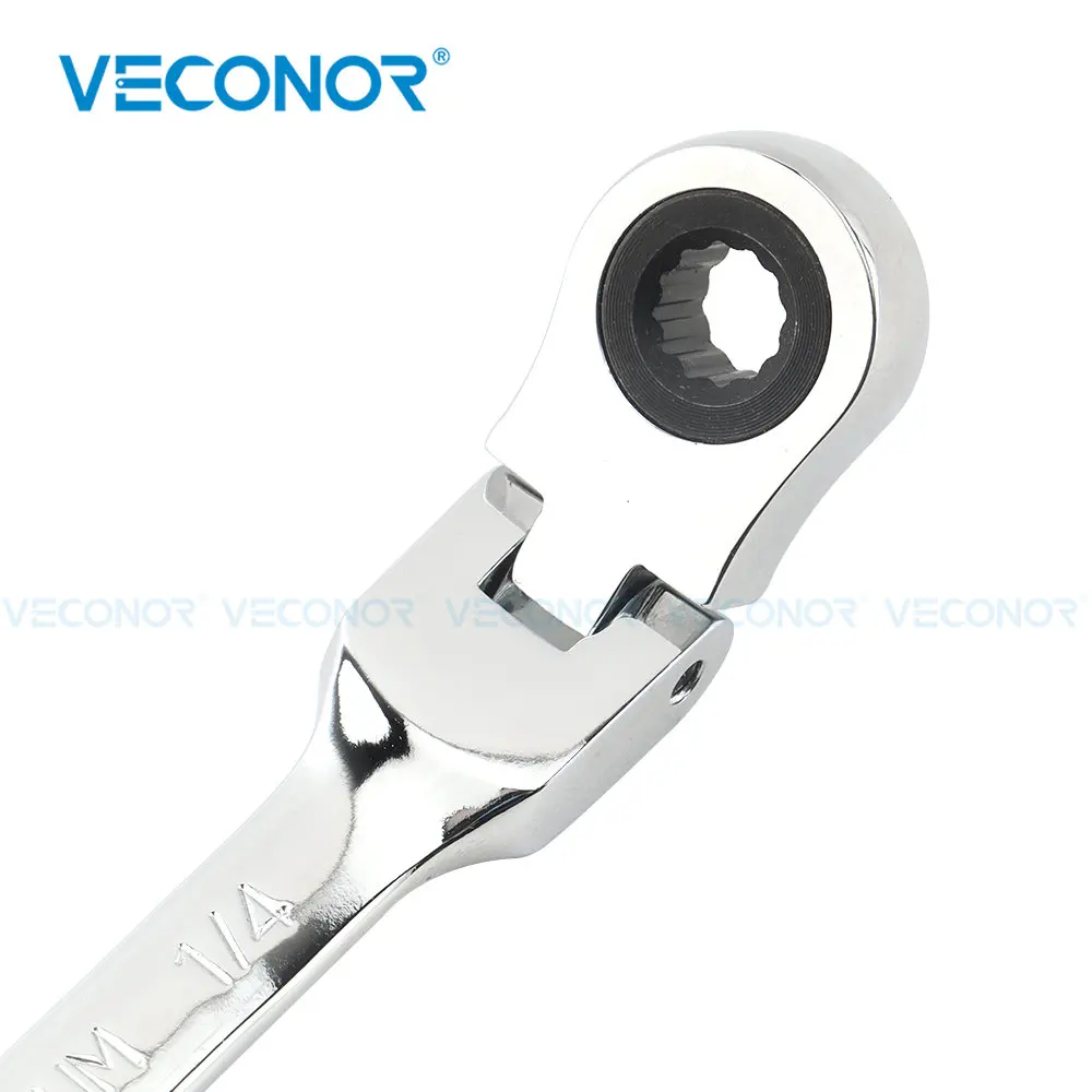 1pc 1/4 Inch Imperial Size Ratchet Wrench Spanner Flexible Head Universal Hand Tools Car Repair Tool