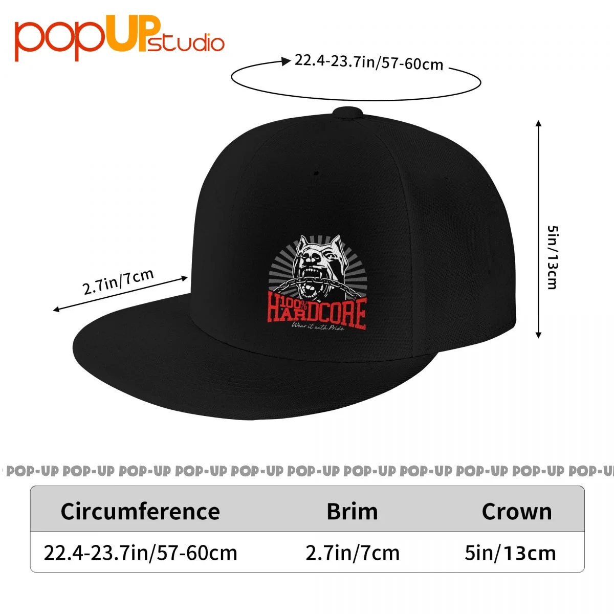 100 Hardcore Dog 305206060 Gabber Techno Partyoutfit Snapback Cap Baseball Caps