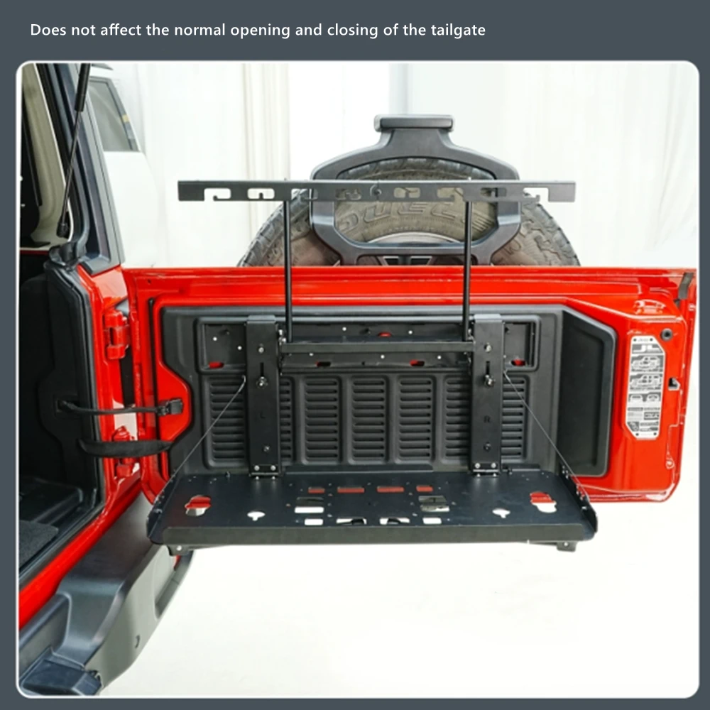 For Jeep Wrangler JL 2018-2025 CGZ Tailgate Storage Panel Upgrade Camping Table Trunk Extension Racks