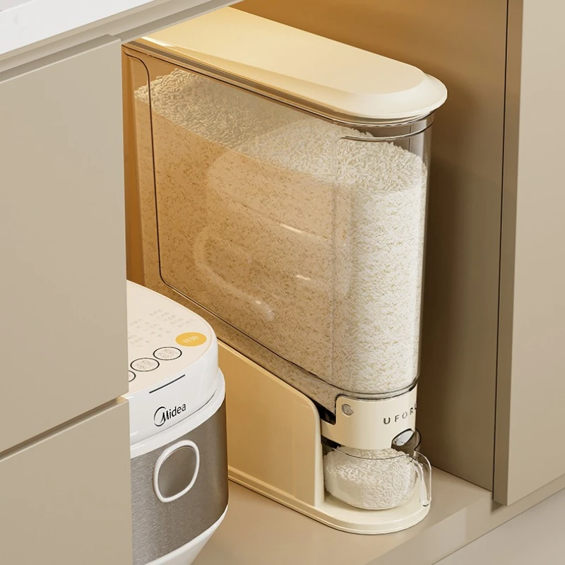 

Ведро для риса, бытовое, 10 кг, защита от насекомых, влагостойкий, резервуар для риса, пресс-зажимное ведро для риса, контейнер для еды, кухонные принадлежности