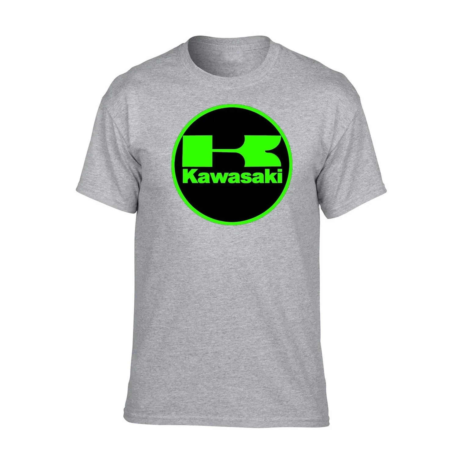 

Kawasaki Racing Team Grau T-shirts Classic Style Outdoor Equipe Unisex Summer Quick dry Rider Motorcycle T-shirt