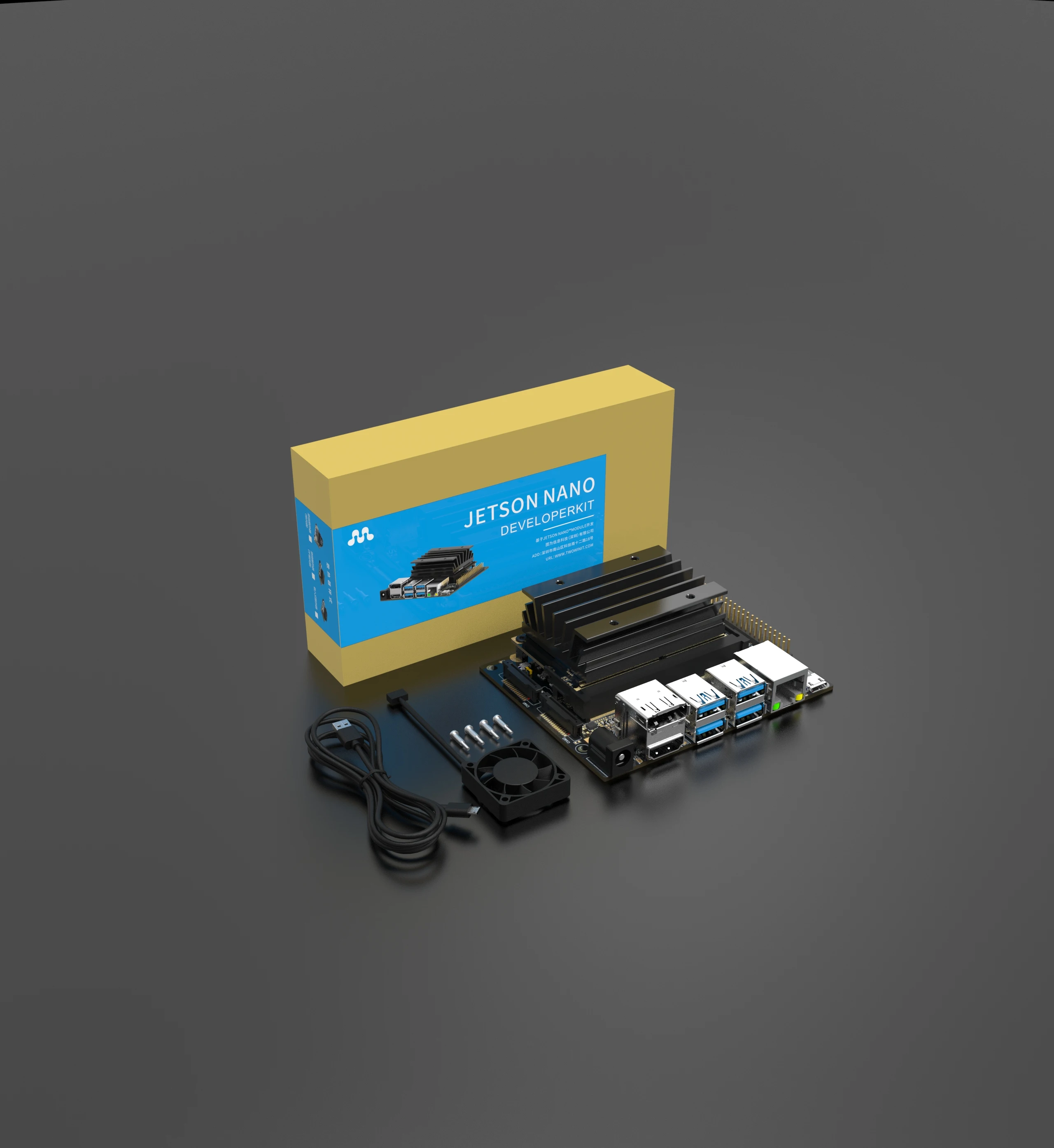 Ubuntu 18.04 LPDDR4 a 64 bit 472GFLOPS Nvidia Jetson Nano Developer Kit B01 4 GB (945-13450-0000-100) Scheda centrale