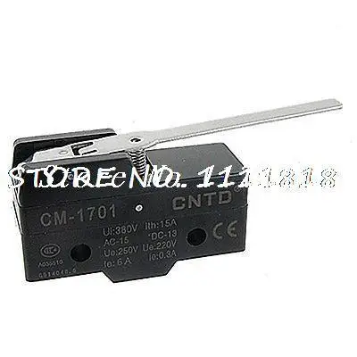 CM-1701 3 Screw Terminals Long Hinge Lever Basic Micro Switch