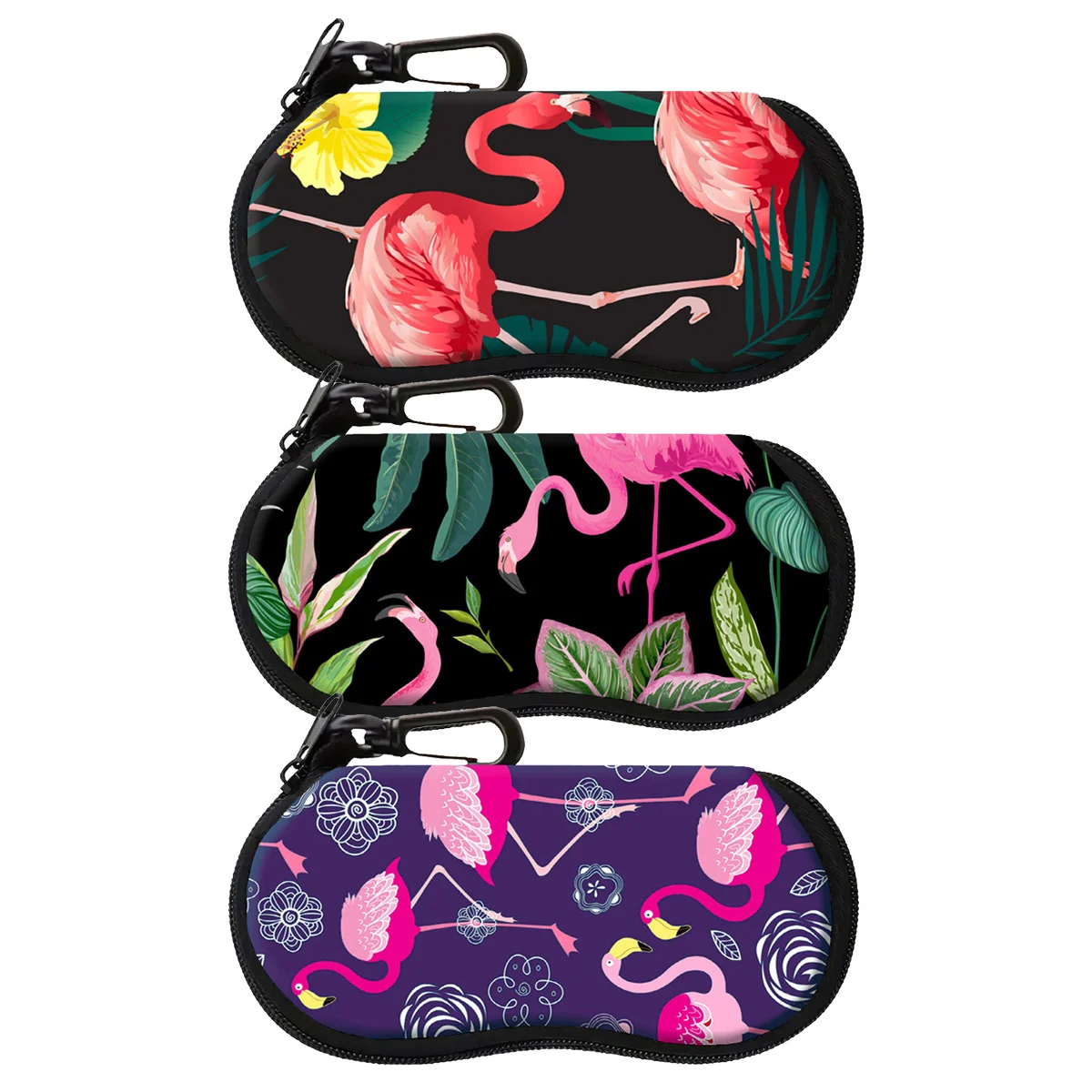 

Flamingo Soft Shell Glasses Case Pink Bird Glasses Protective Shell Clothing Accessories Men Women Fashion Glasses Bag Gifts