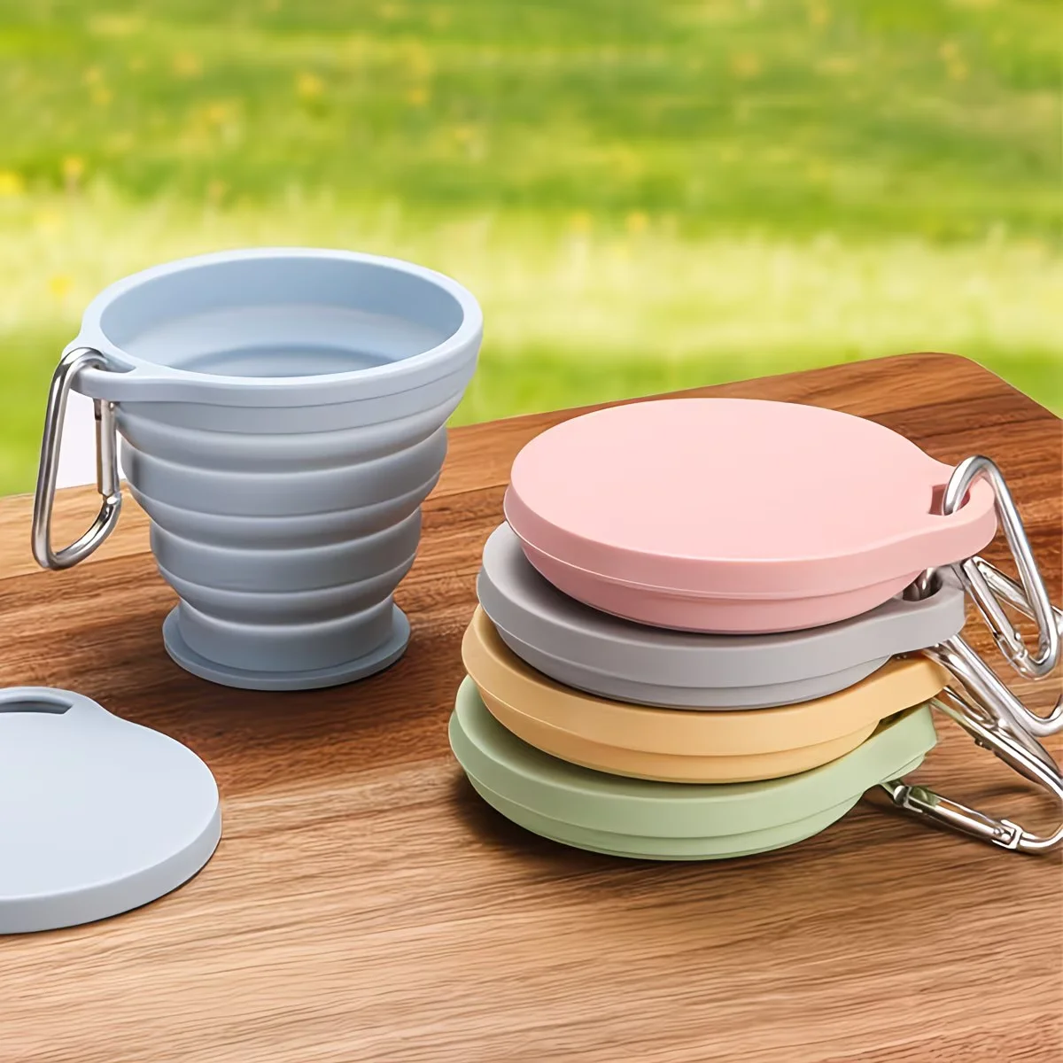 1 قطعة كوب سيليكون قابل للطي م - مراجعة Camping Cooking Mug وسعره