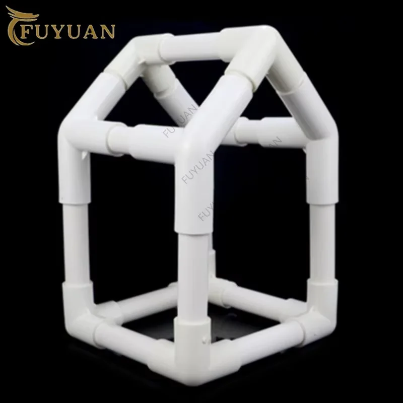 ID 20 25 32 40 50 63 75-160mm PVC Oblique Tee Connector 45 degree Tilted Three Way Joints Garden Irrigation Y type pipe fittings