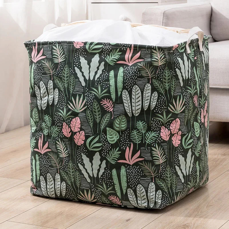 100L Folding Laundry Basket Round Storage Bin Bag Large Hamper Collapsible Clothes Toy Basket Bucket Organizer Large Capacity