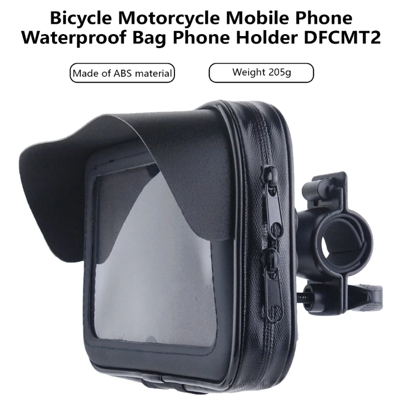 Kierownica motocykla uchwyt na telefon wodoodporna etui na telefon na motocykl z osłoną przeciwdeszczową 360 stopni — zdjęcie produktu 5