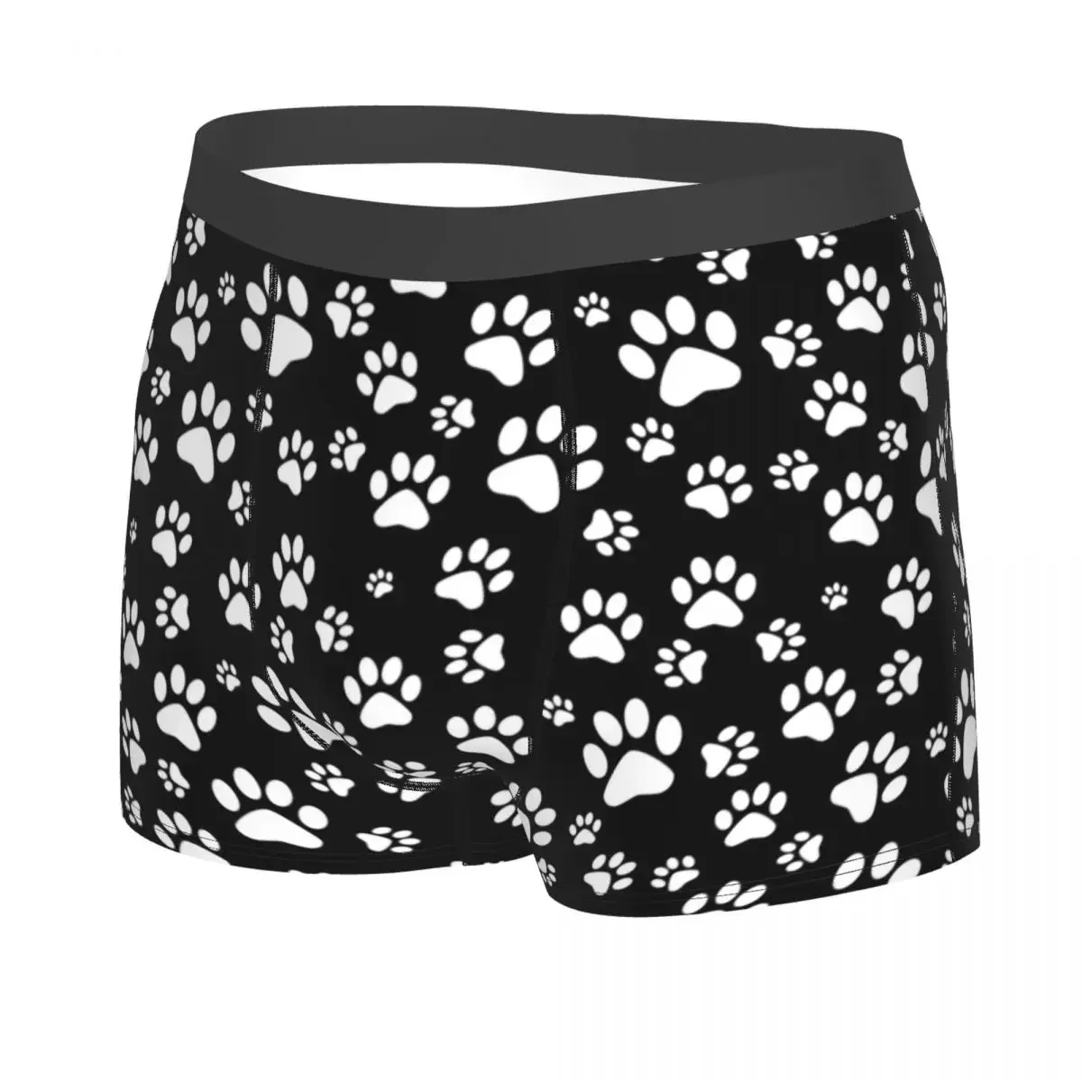 Custom Dog Paw Print Love Pattern Best Gift Boxers Shorts Men Animal Footprint Briefs Underwear Fashion Underpants