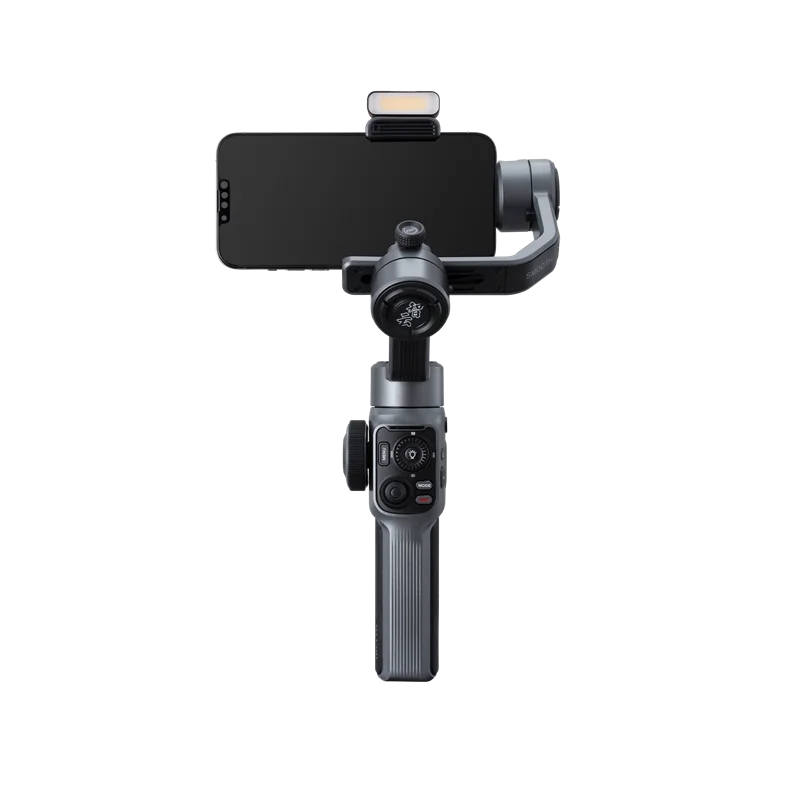 Smooth 5S combo 3 Axis Professional anti-shake Gimbal Dual-Side Magnetic Lights + Built-In Fill Light For iPhone Samsung