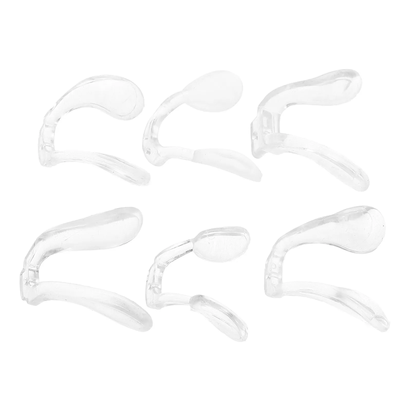 

6Pcs Nose Pads for Glasses Silicone Eyeglasses Nose Support Cushions Non Slip Adjustable Height Comfort Fit for Sunglasses