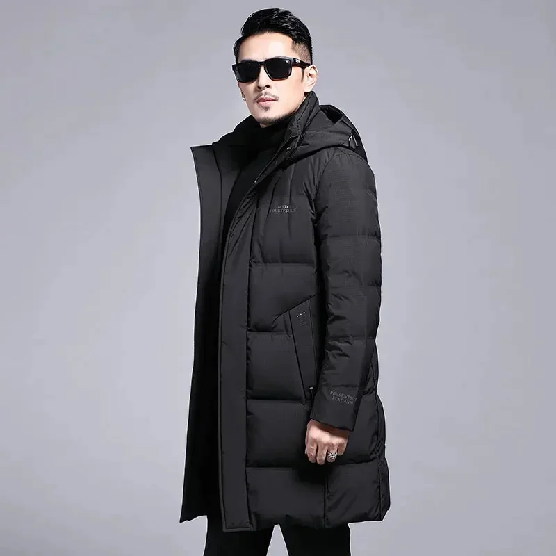 Hooded Removable Long Down Jacket Man Designer Male Winter Brand Duck Men's Lightweight Padding Mens