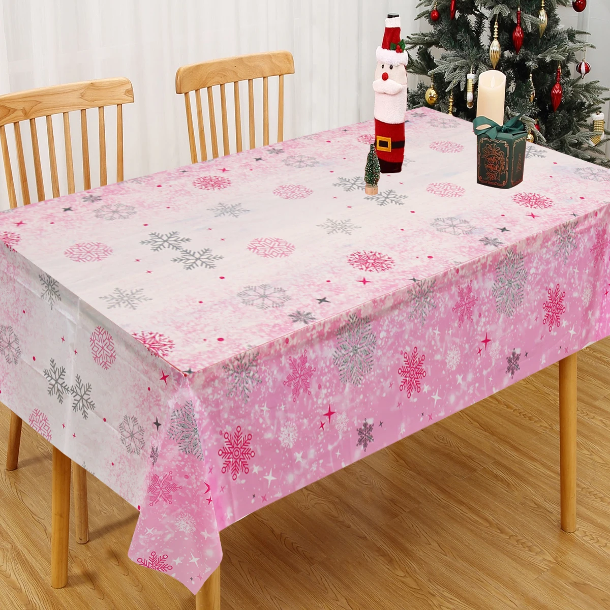 Christmas Tablecloth Merry Christmas Decoration for Home 2024 Snowman Table Cover Xmas Ornament Navidad Natal New Year Gift 2025 images - 6