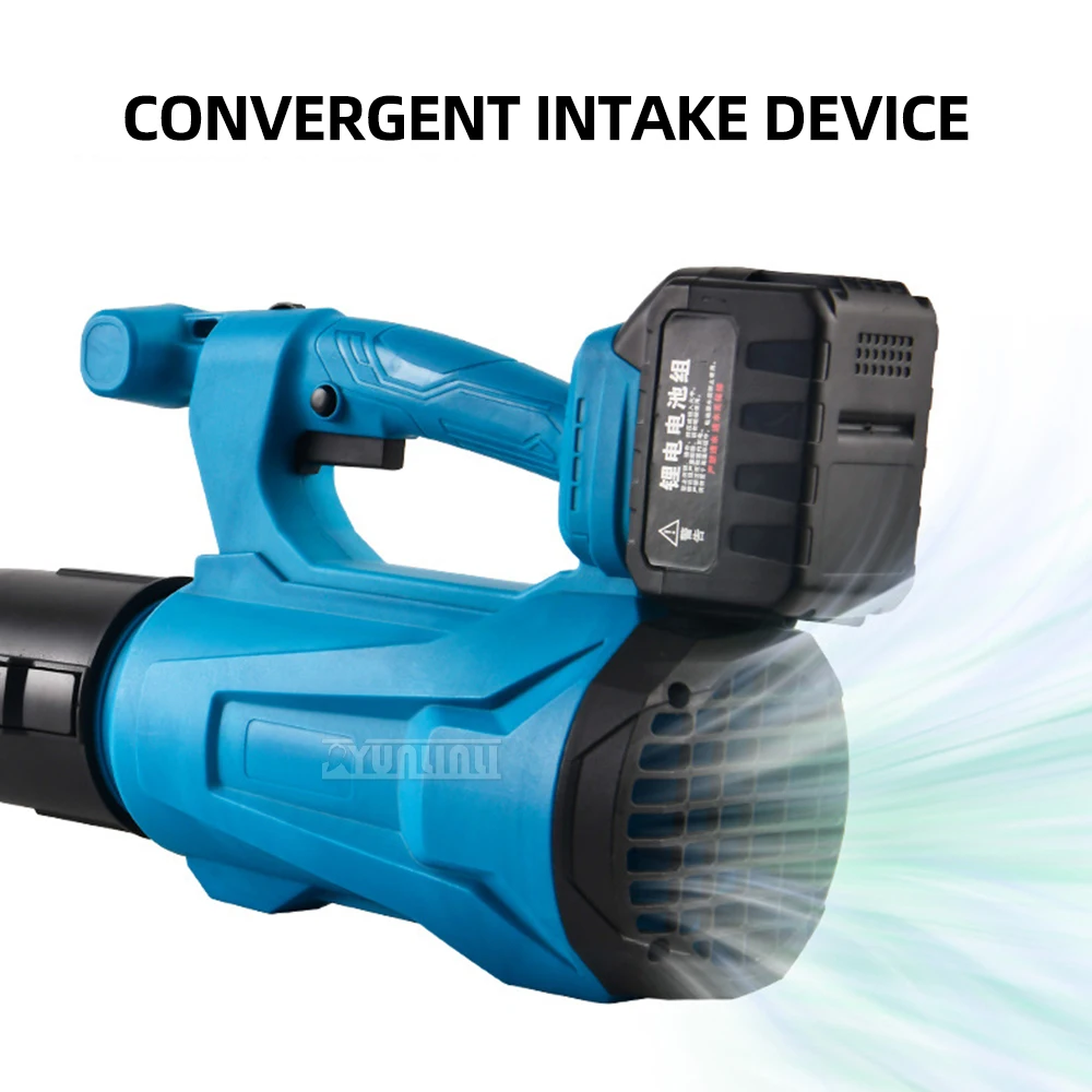 Электрический вентилятор, 6-ступенчатый регулируемый беспроводной бытовой вентилятор для выдувания листьев, инструмент для выдувания пыли, снега