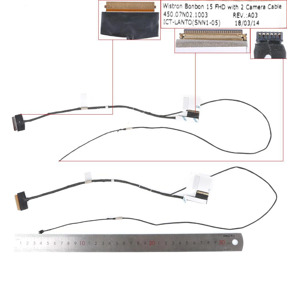 

Новый ЖК-светодиодный видеокабель для HP M6-AR 15-AR M6-AQ 15-AQ 15-AR052sa 15T-aq Touch,ORG PN:450.07N02.1003