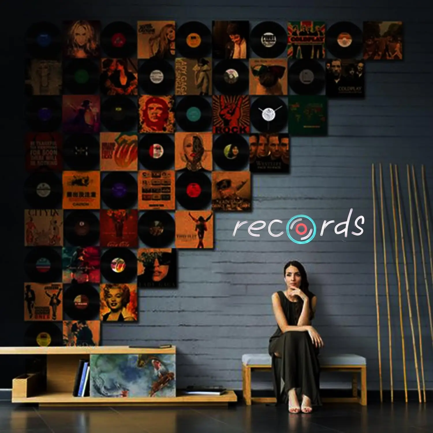 سجلات النيون USB بالطاقة LED عكس الضوء LED ضوء النيون لغرفة النوم ClubMusic Show استوديو رجل الكهف ديكور هدية شخصية #4