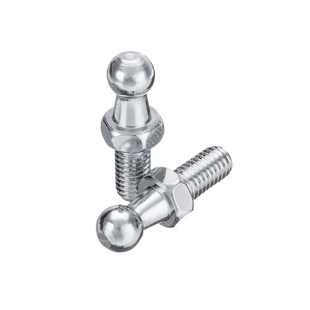 

2pcs 10mm M8 M6 Universal Boot Bonnet Gas Strut End Fitting Connector Ball Screw Bolt Pin Joint Valve for Spring Lift Supports