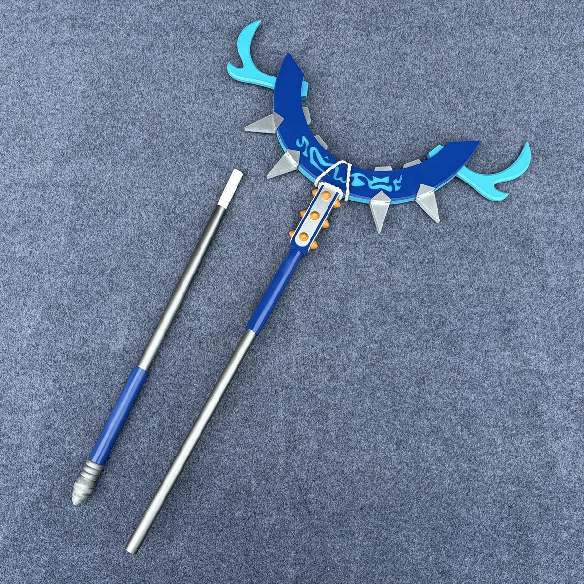 Wasteland Ghosts Zanka Click‑clack Fork Staff Cosplay Props Halloween Party Carnival Exhibition Show Comic Con Accessory