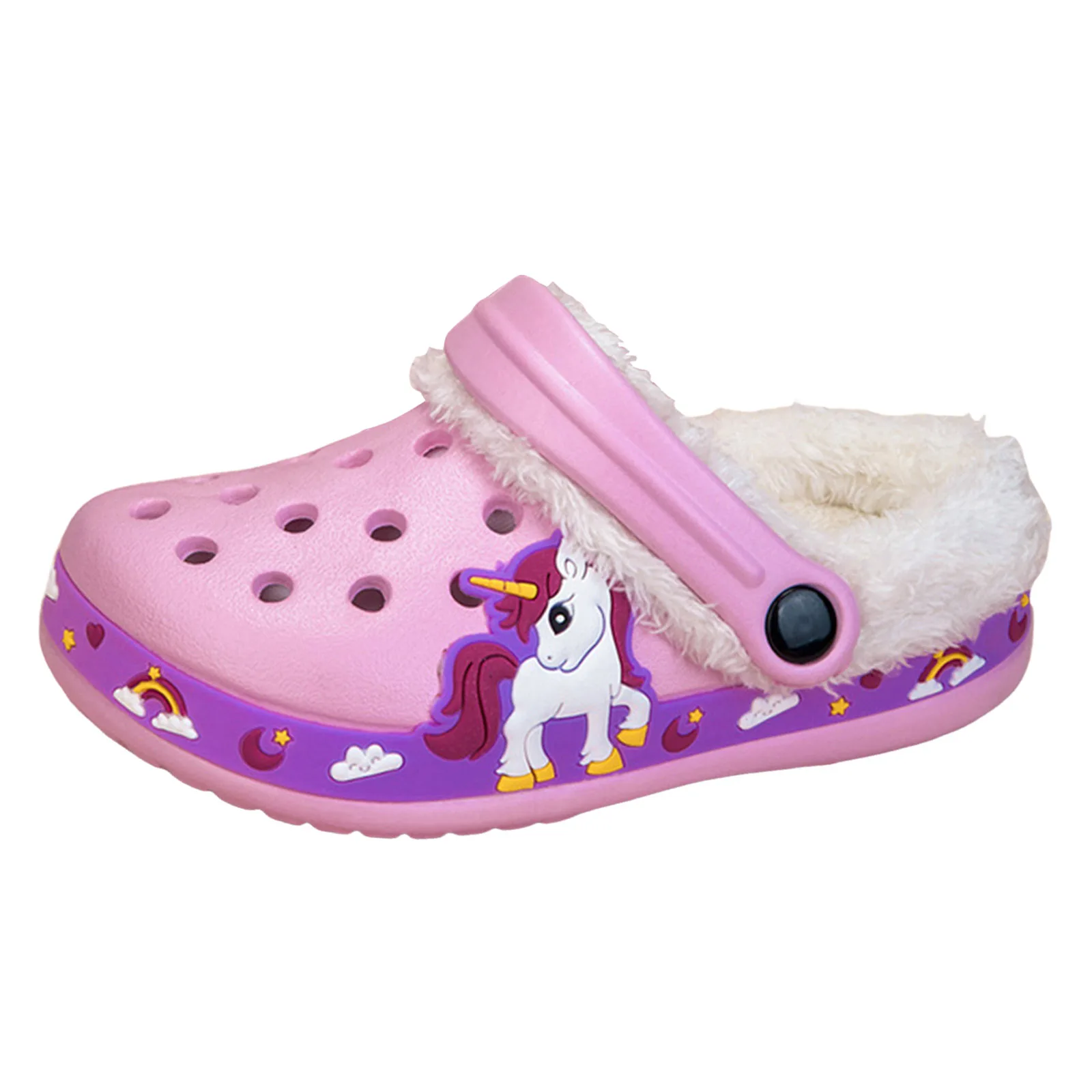 

Детские тапочки, тапочки для мальчиков и девочек на подкладке, сабо из пены с эффектом памяти, теплые плюшевые тапочки, зимние домашние и нечеткие тапочки для детей