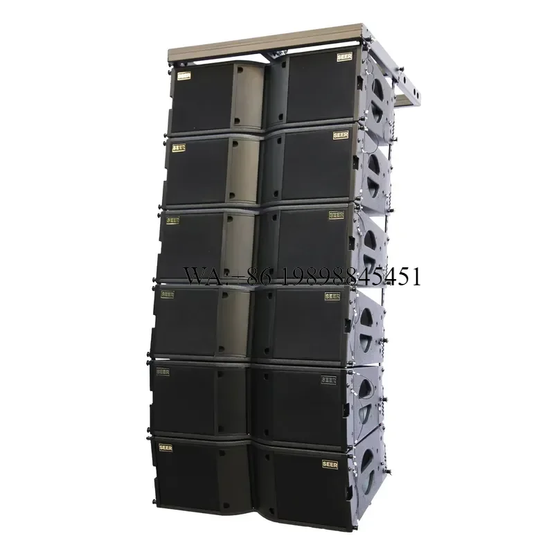 WMWMNU SLA-8C Passive 8-Inch Line Array System with 60Hz-18kHz Frequency Response H90 X V10 Directivity Birch Plywood