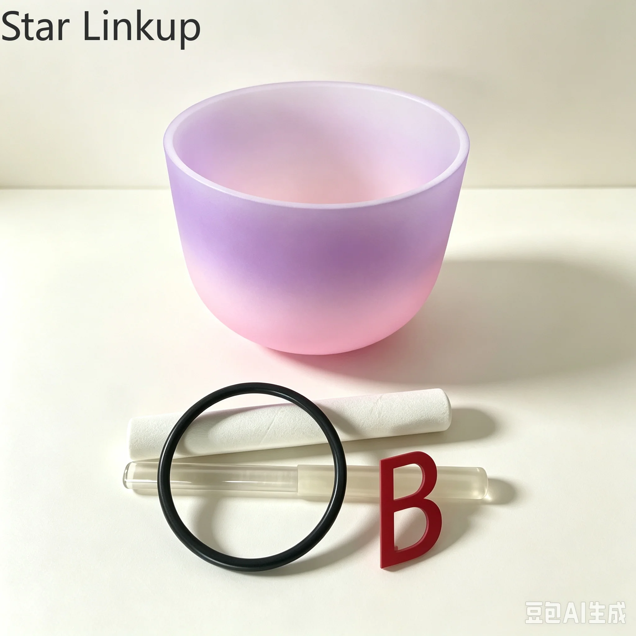 Star Linkup 8 Inch Matte Colored Quartz Resonance Bowl Tuned to 432Hz B Tone, Specially Designed for Crown Chakra Healing, Equipped with Storage Carry Bag | Factory Direct Discount Goods