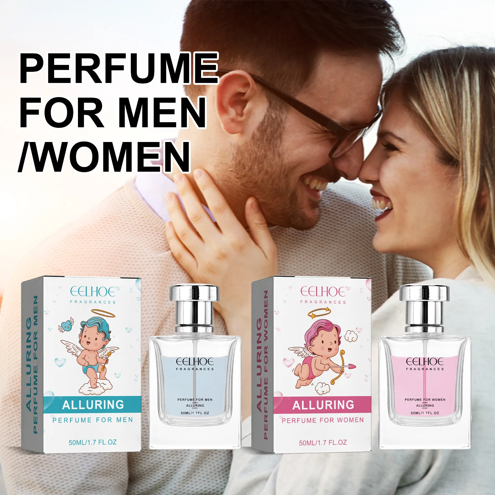 50ml Cupid Lasting Lure Pheromone Perfume Fun Products Dating Flirting Perfume Atmosphere For Men Women Sexy Pheromone Fragrance