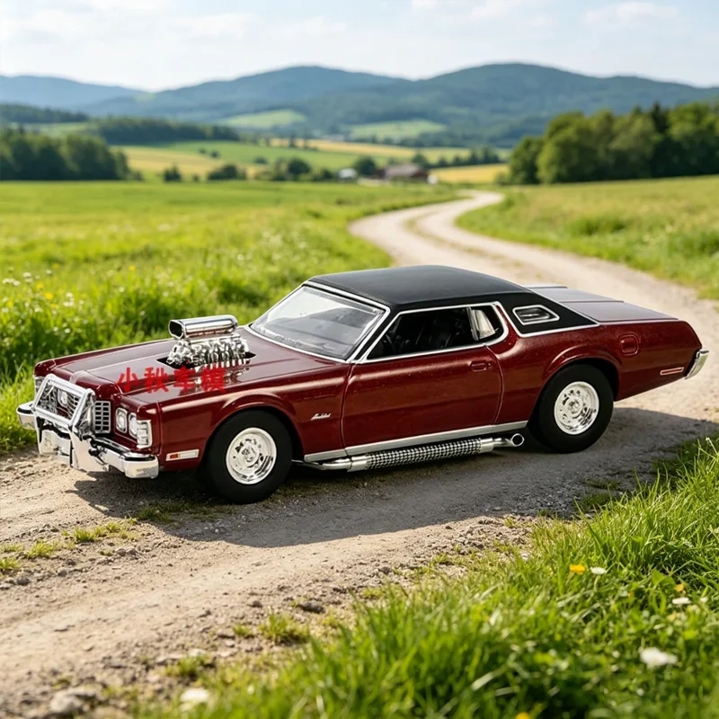 

Greenlight Alloy 1:64 Scale 1973 Thunderbird Hardtop Vintage Car Model Red Static Collection Decorated Holiday Gifts Toys