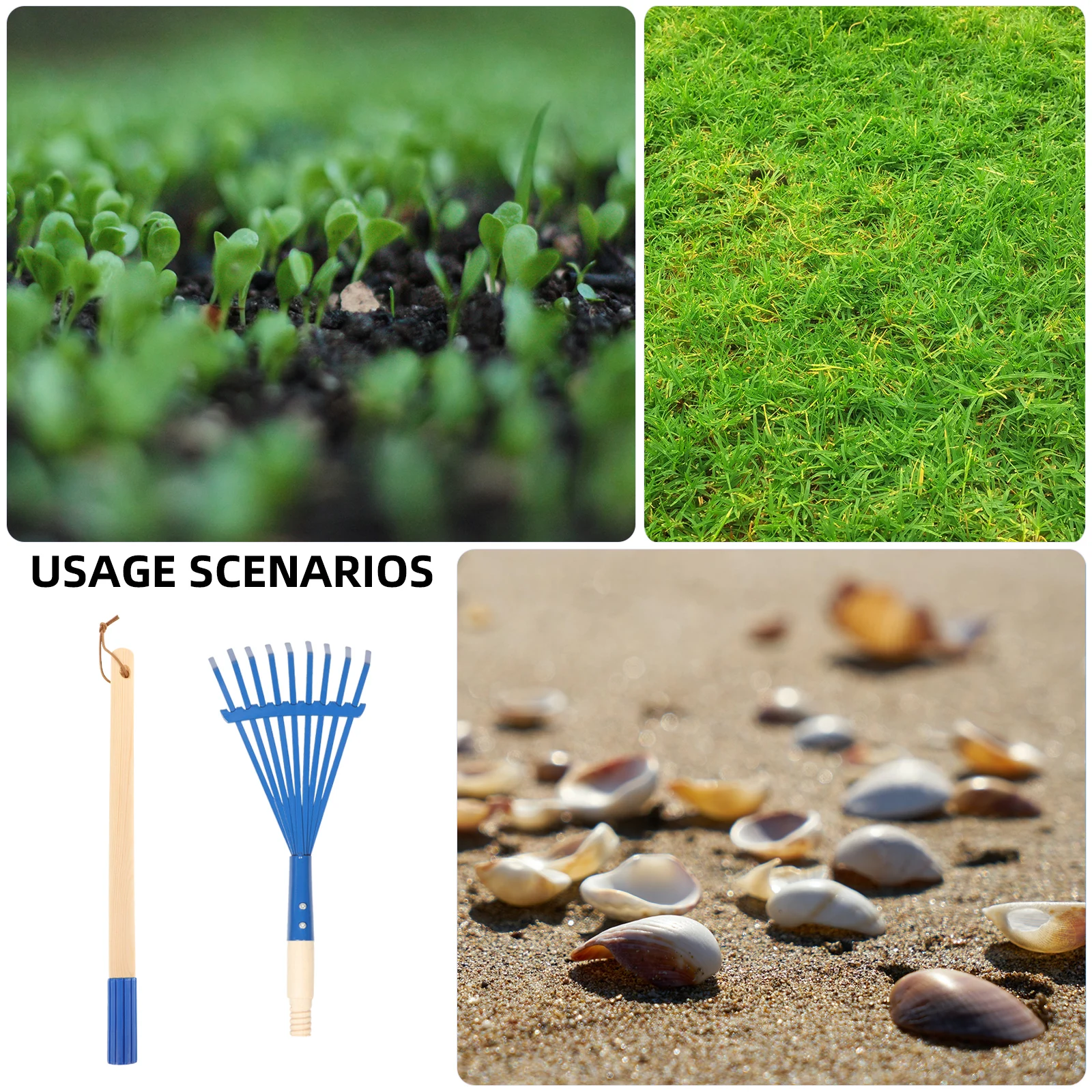 أدوات حديقة الأطفال الخشبية القابلة للفصل على شكل حرف H، مادة حديد زرقاء، ألعاب الأطفال الصغار، معدات أشعل النار على شكل أوراق الشجر