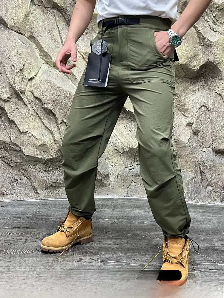 

Dingli Main Prtion Mountain Series Функциональные брюки для улицы с защитой от разрыва Qui Dry Водонепроницаемые ветрозащитные дышащие мягкие брюки...