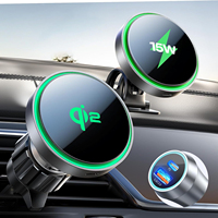 LISEN for Super Fast Qi2 15W MagSafe Car Mount Charger for IPhone 16 Pro Max Car Plus Super Fast Magsafe Wireless Car Charger