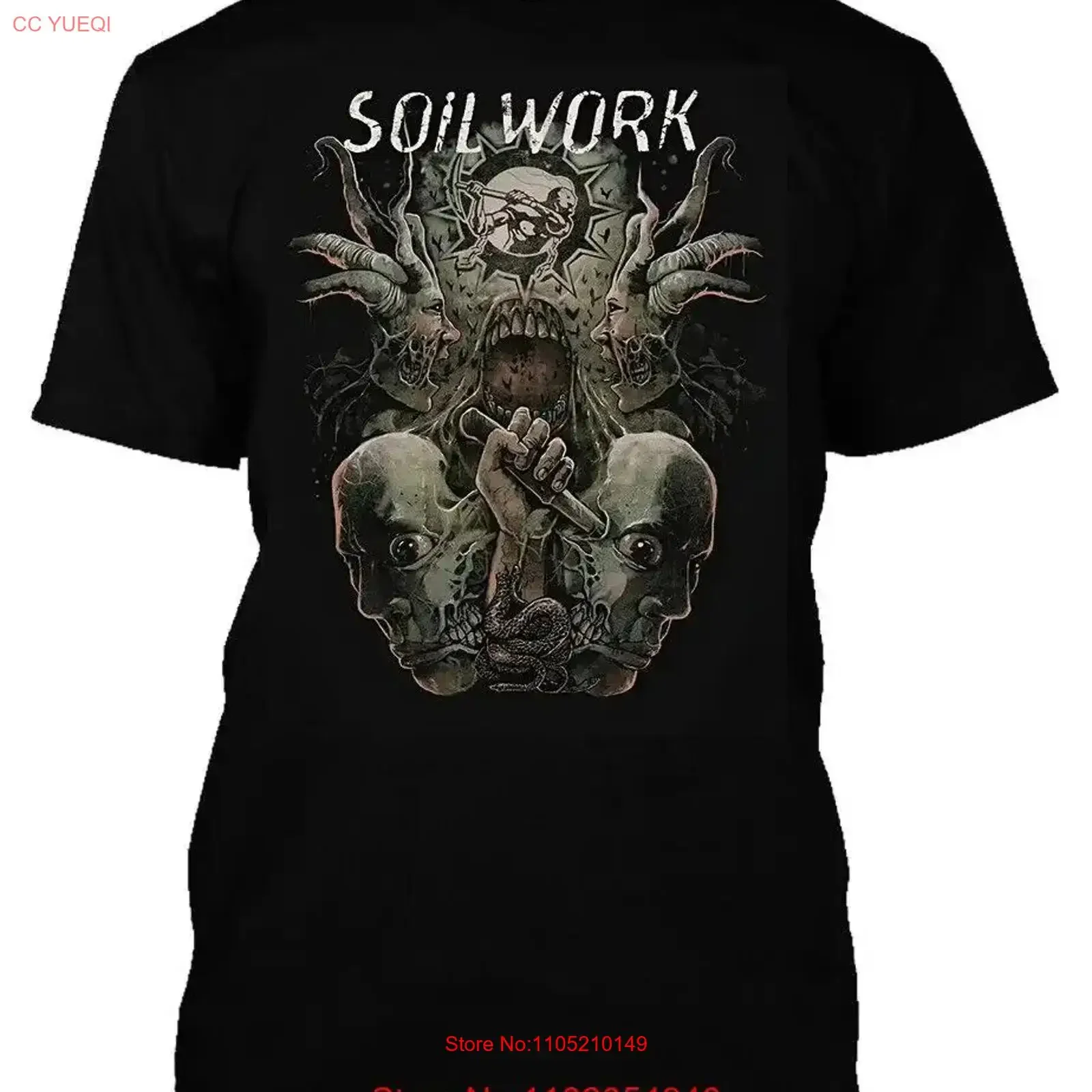 BEST TO BUY DARK SOILWORK MUSIC TWO HEAD ART S 5XL Essential T Shirt vintage Washed Unisex Versatile Stretched graphic fashion