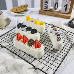 1PC Artificial Fruit Cake Dessert Fake Food Decoration Photography Pro Food Simulation Cake Model Tea Table Decoration FCYY-043