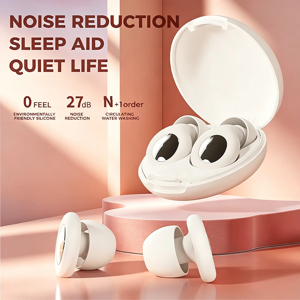

1Set Ear Plugs for Sleeping,Sleep aid,Noise Reduction Super Soft Reusable,Hearing Protection Anti noise earplugs for Travel Work