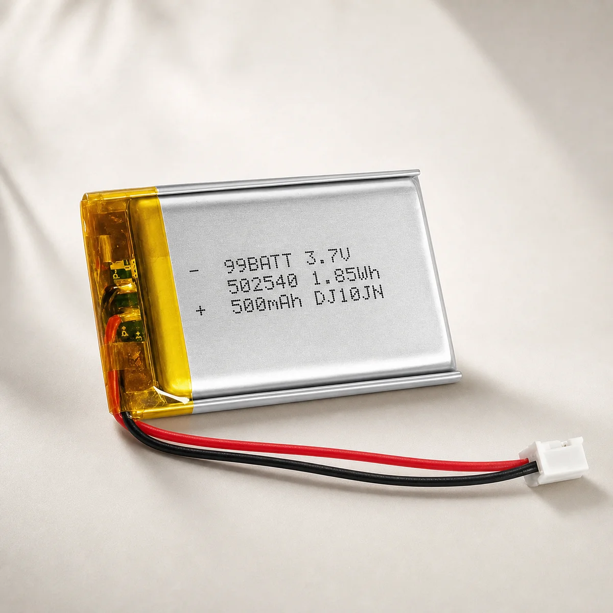 Rechargeable LiPo Battery 502540 3.7V 500mAh Lithium Polymer Cell for Face Slimmer Blackhead Massager Device