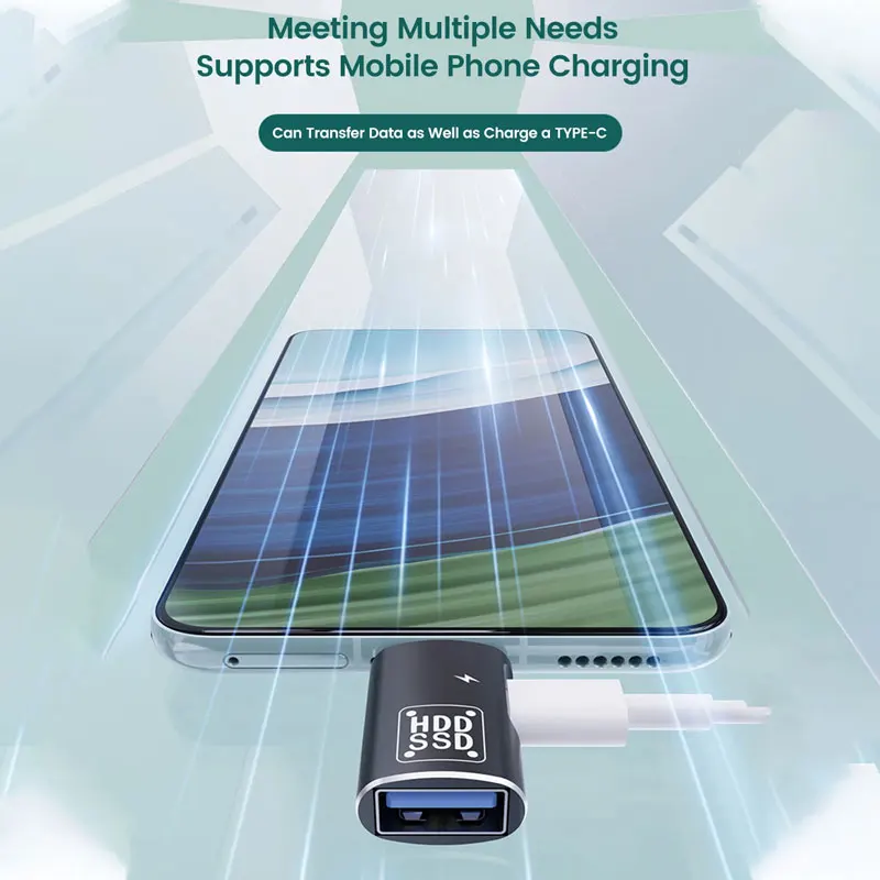 2 in1 محول نوع C OTG محول USB-C ذكر إلى USB 2.0 شاحن أنثي لماك بوك Xiaomi هواوي سامسونج OTG موصل