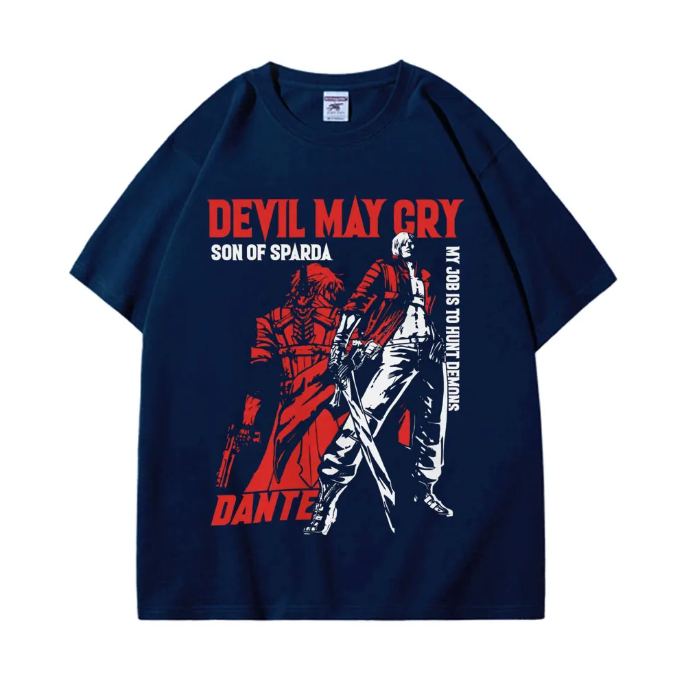 Game Devil May Cry Graphic T Shirt High Quality Fashion Short Sleeve T-shirts Summer 100% Cotton Oversized Casual T-shirt Unisex
