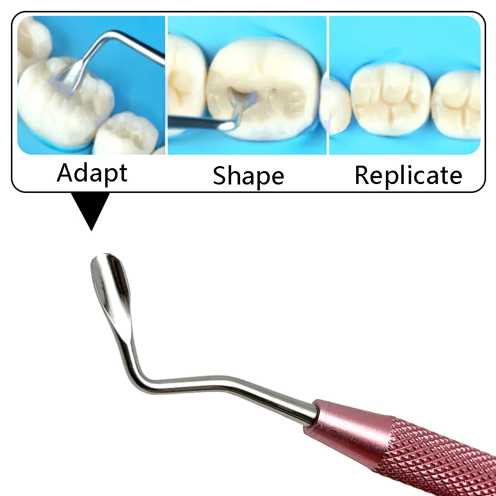 Szpatułka do napełniania zębów żywica estetyczna replika odbudowy tylne zęby do uderzania modelowania okluzywnego narzędzia dentystyczne