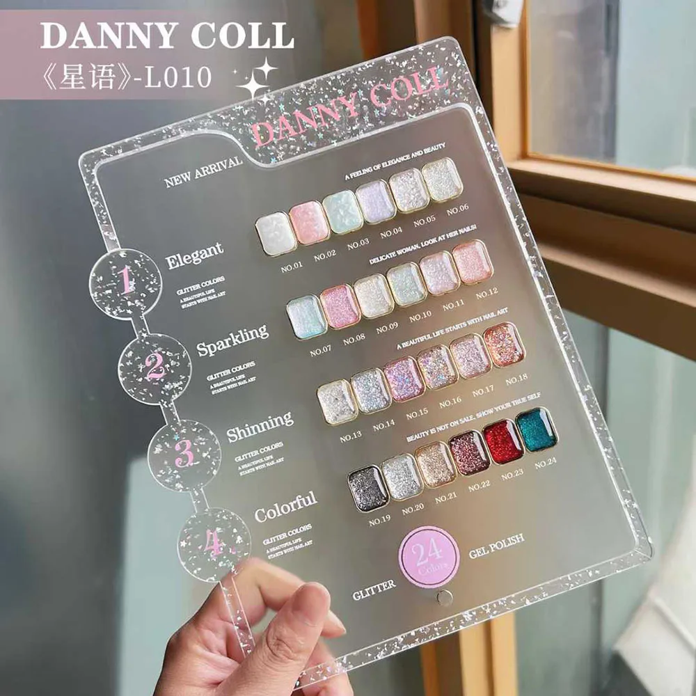 Shining Glitter Gel Nail Polish Set With Sample Nail UV Gel Varnish Soak Off Gelpolish LED Gel Varnish Nail Art Lacque Prime