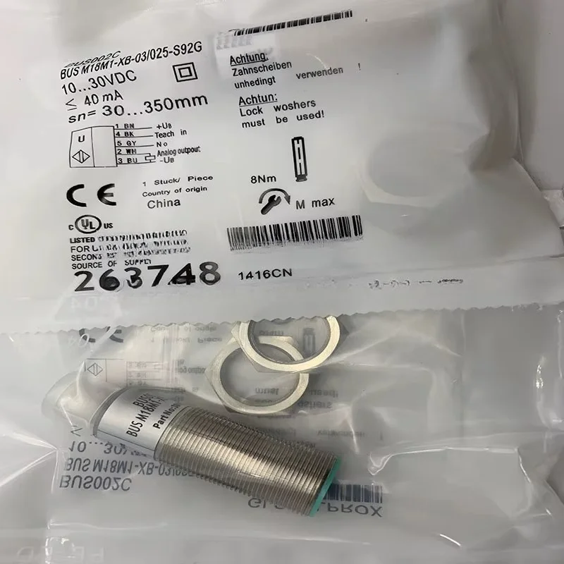 New BUS0024 BUS M18M1-XA-03/025-S92G Brand Original Ultrasonic Sensor